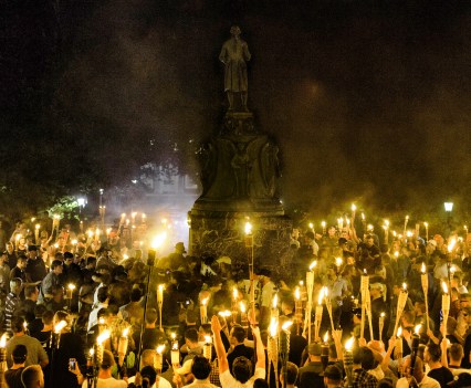 Neo-natzis hold torch rally Charlottesville