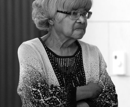 Earline Floyd, mother of James Bernard Belcher, at the Duval County Courthouse in Jacksonville, Florida, at the 2022 resentencing hearing that would determine whether her son would receive the death penalty or life in prison. AGNES LOPEZ FOR THE MARSHALL PROJECT