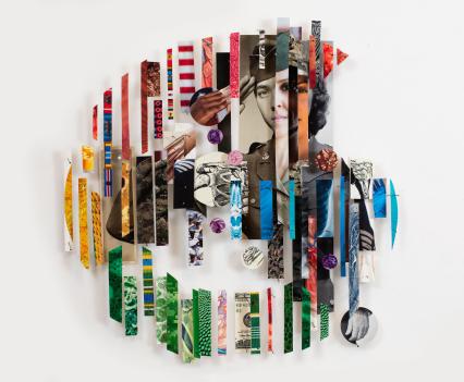 A header image showing a soldier and other images, cut into strips and arranged to form a capital G