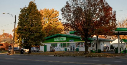 The gas station where Paris Cameron, 20, met her killer, Devon Robinson, 18.