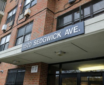 NEW YORK, NY - NOVEMBER 28: A general view of 1520 Sedgwick Avenue in the Bronx, commonly recognized as the birthplace of hip-hop, on November 28, 2016 in New York City. (Photo by Al Pereira/Getty Images)