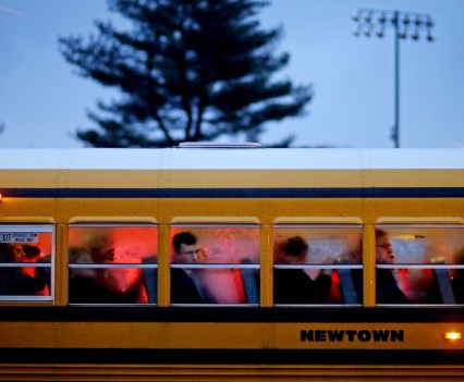 School Bus Newton CT School Shooting