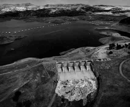 The spillway of the New Exchequer Dam.