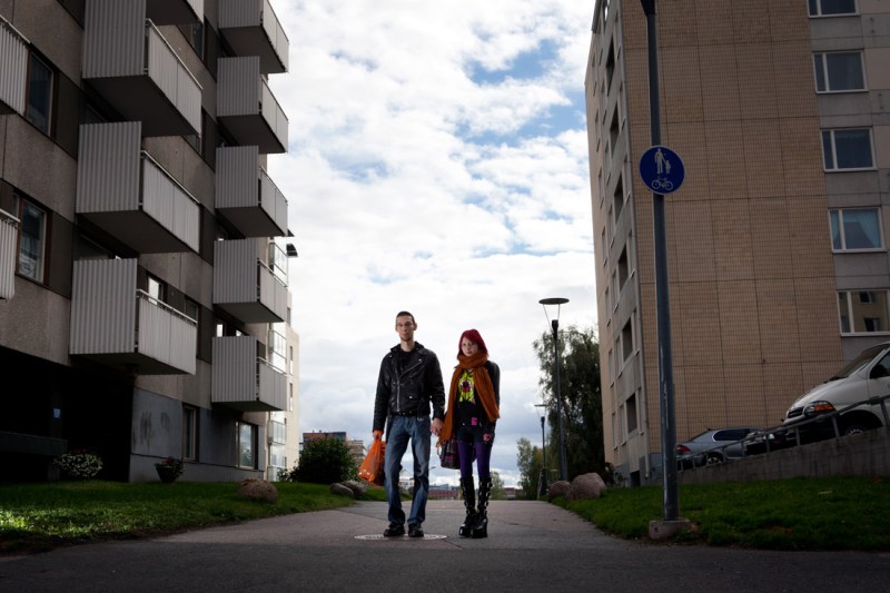 Image: Harri Jussila (left), 24 and Martiina Vainikainen, 23