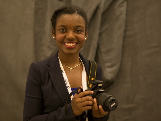 Nathalie Dortonne, University of Florida visual journalism student. (Haiyun Jiang/ONA Student Newsroom)