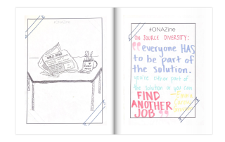 screen shot of Zine produced by the ONA Newsroom in 2022