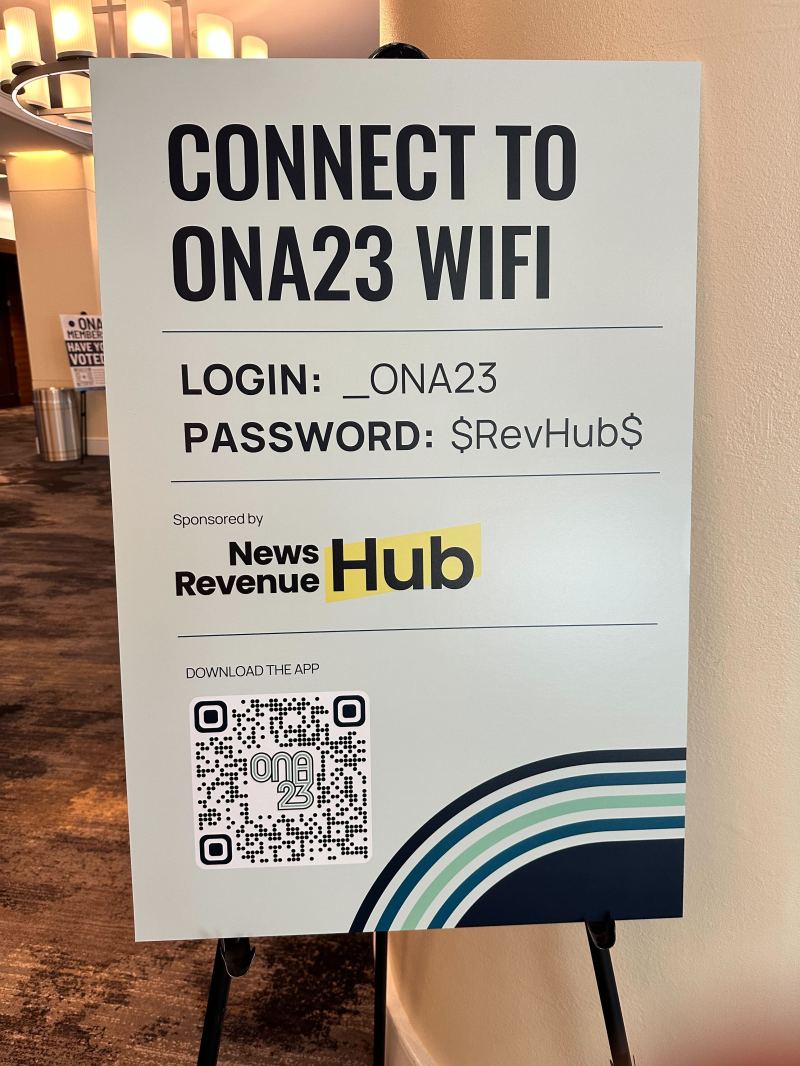 ONA wifi sign