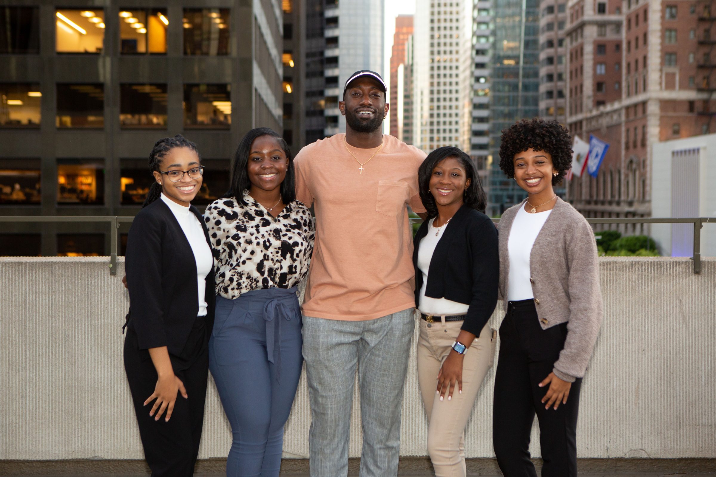 The 2022 HBCU Digital Media Fellows at ONA22 in Los Angeles.