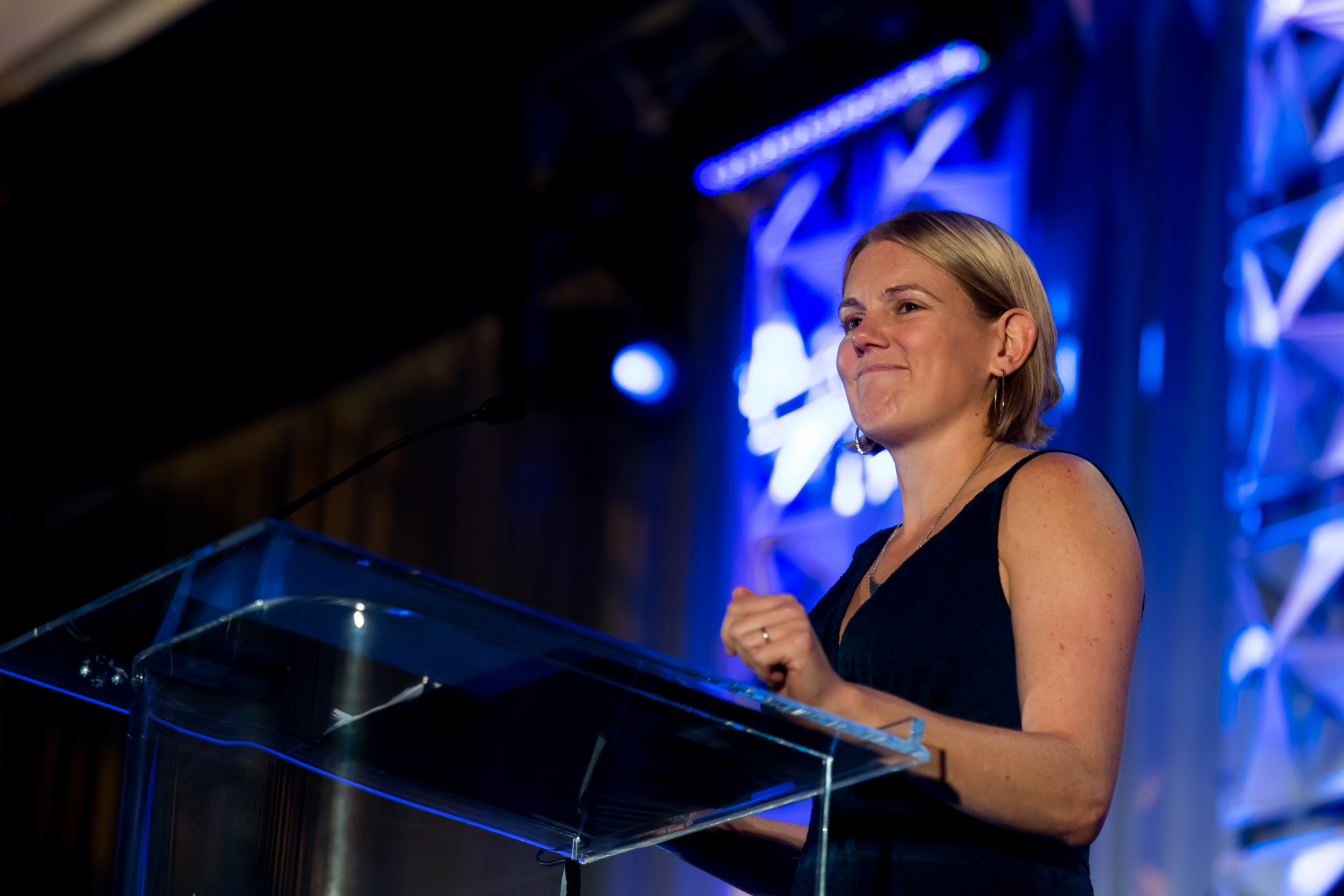 Mandy Jenkins speaks at the 2018 Online Journalism Awards on Sept. 15, 2018, in Austin, Texas.